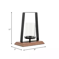 Black Metal and Wood Hurricane