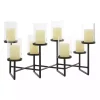 Black Metal Multi Level Candelabra Runner