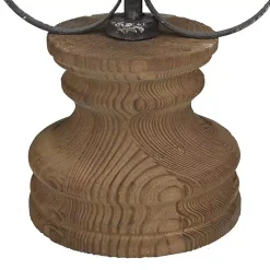 Black Metal Ornate Cross Tabletop Sculpture