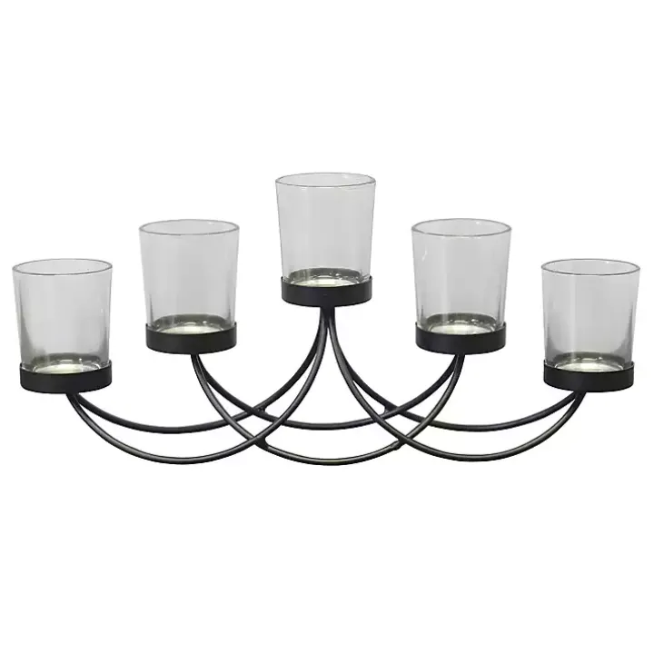 Black Metal Votive Candelabra