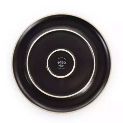 Black Modern Stoneware 16-pc. Dinnerware Set