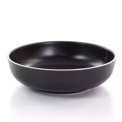 Black Modern Stoneware 16-pc. Dinnerware Set