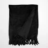 Black Perfectly Plush Throw