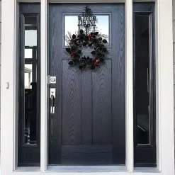 Black Rose Halloween Wreath