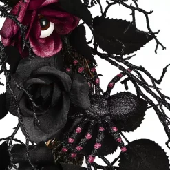 Black Rose Halloween Wreath