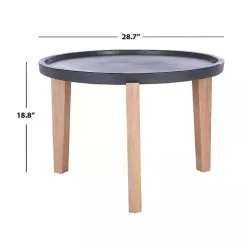 Black Sera Outdoor Side Table