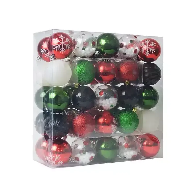 Black Shiny Matte Frosted 40-pc. Ornament Set