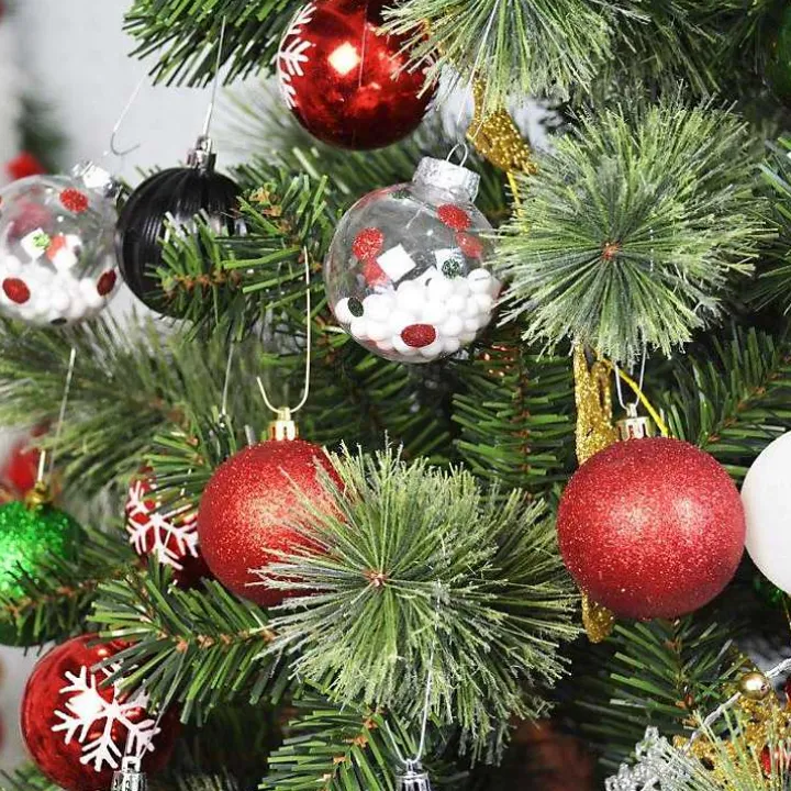 Black Shiny Matte Frosted 40-pc. Ornament Set