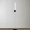 Black Textured Taper Candle Holder, 24 in.
