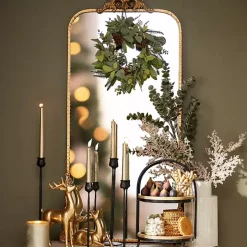 Black Textured Taper Candle Holder, 20 in.