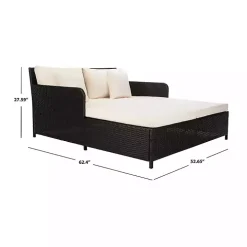 Black Wicker Outdoor Daybed