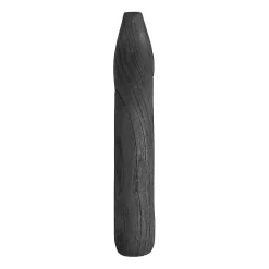 Black Wood Cut-Out Vase, 14 in.