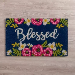 Blessed Floral Doormat