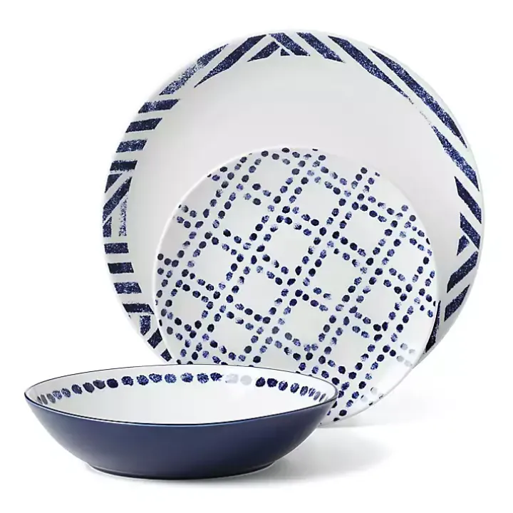 Blue & White Harbour 12-pc. Dinnerware Set