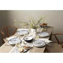Blue & White Harbour 12-pc. Dinnerware Set