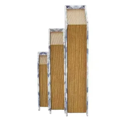 Blue and Gray Plaid Book Boxes, Set of 3