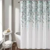 Blue and Gray Weeping Flower Shower Curtain