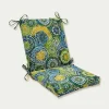 Blue and Green Lagoon Outdoor Chair Cushion