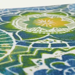 Blue and Green Lagoon Outdoor Settee Cushion