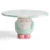 Blue and Pink Nutcracker Cake Stand