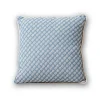 Blue Cross-stitch Woven Pillow