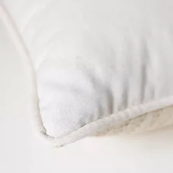 Blue Cross-stitch Woven Pillow