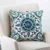 Blue Embroidered Claudia Pillow