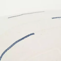 Blue Geometric Woven Lines Throw Pillow