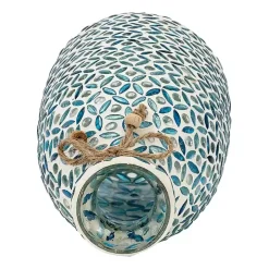 Blue Glass Mosaic Vase