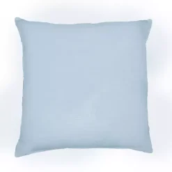 Blue Handwoven Plaid Throw Pillow