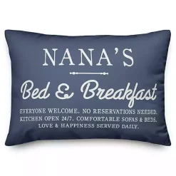 Blue Nana's Bed and Breakfast Accent Pillow