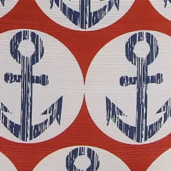 Blue Nautical Anchors Pillow