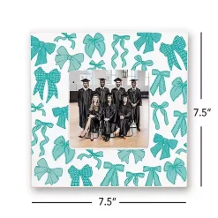 Blue Preppy Bows Picture Frame