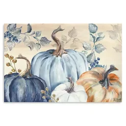 Blue Pumpkins Canvas Art Print, 36x24 in.