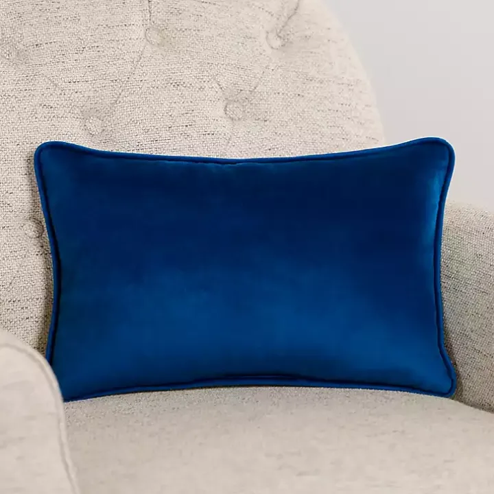 Blue Sit By Me Lumbar Pillow