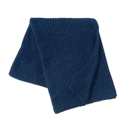 Blue Soft Knitted Throw