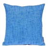 Blue Textured Velvet Pillow