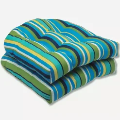 Blue Topanga Outdoor Seat Cushions, Set of 2