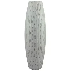 Blue Wave Wood Vase, 16 in.