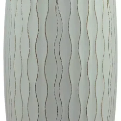 Blue Wave Wood Vase, 16 in.