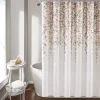 Blush and Gray Weeping Flower Shower Curtain