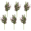 Blush Berry and Leaf Stems, Set of 6