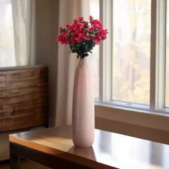 Blush Ceramic Bottleneck Floor Vase