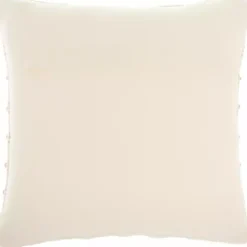 Blush Woven Knotted Stripes Throw Pillow