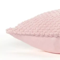 Blush Woven Nubby Pillow
