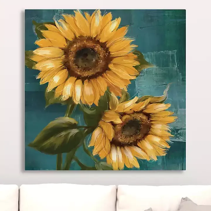 Bold Sunflowers Canvas Art Print, 30x30 in.