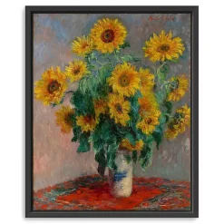 Bouquet of Sunflowers Framed Canvas Art Print