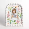 Brackeen Beaded Arch Wildflower Picture Frame