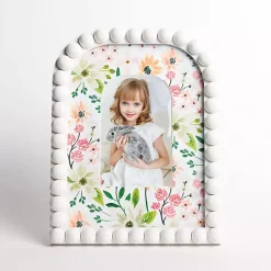 Brackeen Beaded Arch Wildflower Picture Frame