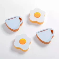 Breakfast Sponges, Set of 4